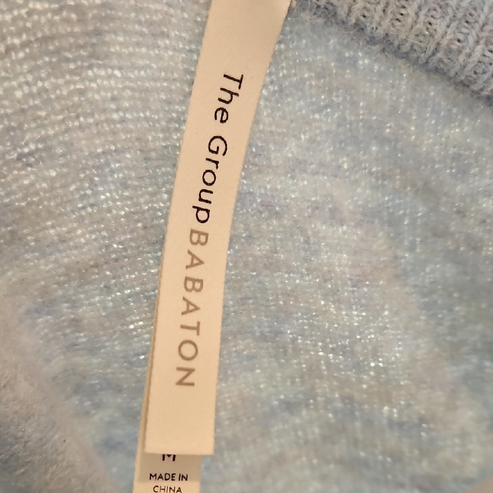 Babaton Soft Sky Blue Crew Neck Sweater - Picture 2 of 5